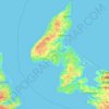 Egmont topographic map, elevation, terrain