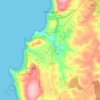 Yallingup topographic map, elevation, terrain