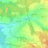 Łaskarzew topographic map, elevation, terrain