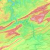 Giles County topographic map, elevation, terrain