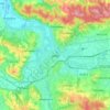 Jasło topographic map, elevation, terrain