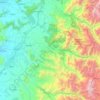 Río Teno topographic map, elevation, terrain