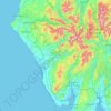 Copeland topographic map, elevation, terrain