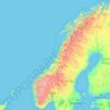 Noruega topographic map, elevation, terrain