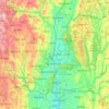 Hampshire County topographic map, elevation, terrain