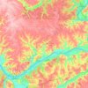 Switzerland County topographic map, elevation, terrain