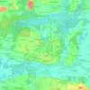 Konin topographic map, elevation, terrain