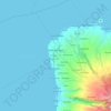 Sugbongcogon topographic map, elevation, terrain