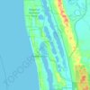 Preston Beach topographic map, elevation, terrain