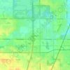 Matteson topographic map, elevation, terrain