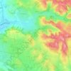 Bio topographic map, elevation, terrain