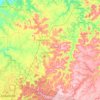 Overton County topographic map, elevation, terrain