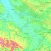 Jarosław County topographic map, elevation, terrain