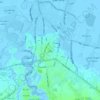 Babol topographic map, elevation, terrain