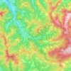 Wisła topographic map, elevation, terrain