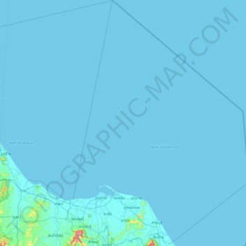 Pattani Province topographic map, elevation, terrain