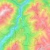 Nauders topographic map, elevation, terrain