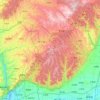 Xiangning County topographic map, elevation, terrain