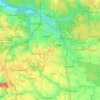 Żory topographic map, elevation, terrain