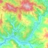 Pontassieve topographic map, elevation, terrain