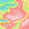 Svartisen - Tjáhppisjiegŋa - Tjähppisjiegŋa topographic map, elevation, terrain