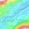 Saint Helene topographic map, elevation, terrain