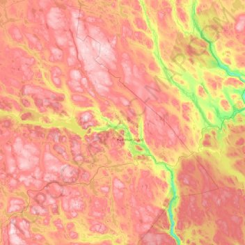 Ragunda kommun topographic map, elevation, terrain