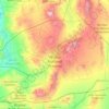 Mojave National Preserve topographic map, elevation, terrain