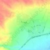 Zavieh topographic map, elevation, terrain