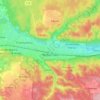 Wejherowo topographic map, elevation, terrain