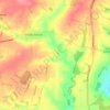 Steeple Barton topographic map, elevation, terrain