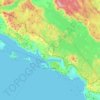 Dubrovnik topographic map, elevation, terrain