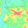 Great Haseley topographic map, elevation, terrain