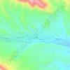 Kalat City topographic map, elevation, terrain