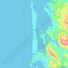 Long Beach Peninsula topographic map, elevation, terrain