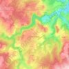 Combrailles topographic map, elevation, terrain