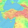 Turkey topographic map, elevation, terrain