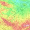 Saale topographic map, elevation, terrain
