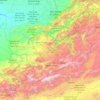 Azilal Province topographic map, elevation, terrain