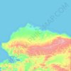 North Slope Borough topographic map, elevation, terrain
