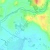 North Piddle topographic map, elevation, terrain