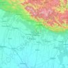 Udham Singh Nagar topographic map, elevation, terrain