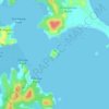 Motukauri Island topographic map, elevation, terrain