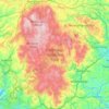 Dartmoor National Park topographic map, elevation, terrain