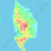Sabtang Island topographic map, elevation, terrain