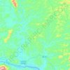 São Vítor topographic map, elevation, terrain