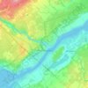 Trois-Rivières topographic map, elevation, terrain