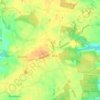 Cawston topographic map, elevation, terrain