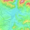 Żywiec topographic map, elevation, terrain