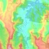 Numinbah Valley topographic map, elevation, terrain